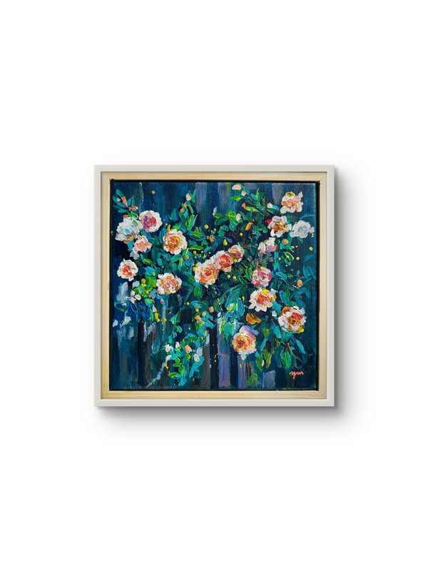 The Blooming Nook Acrylic On Canvas  8X8